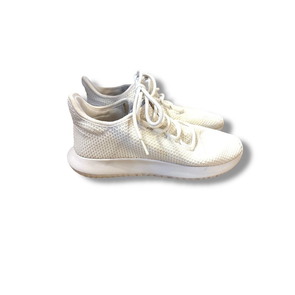 Adidas Tubular Shadow Knit Sneakers Women's Size‎ 7 White Lightweight Running